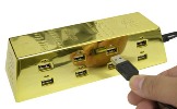 Obrazek Złoty USB Hub