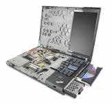 Obrazek Lenovo przedstawia notebooki T61, R61 i N200