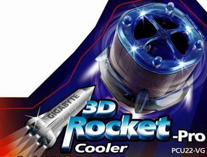 Obrazek Gigabyte przedstawia PCU22-VG: 3D Rocket Cooler