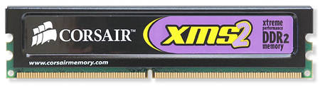 Obrazek Corsair przedstawi pamici DDR2-1066 oraz DDR2-800 z EPP
