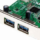 Obrazek TRANSCEND przedstawia kontroler portów USB 3.0