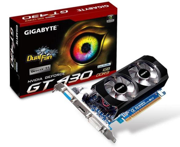 GIGABYTE GeForce GT 430 dla systemw HTPC