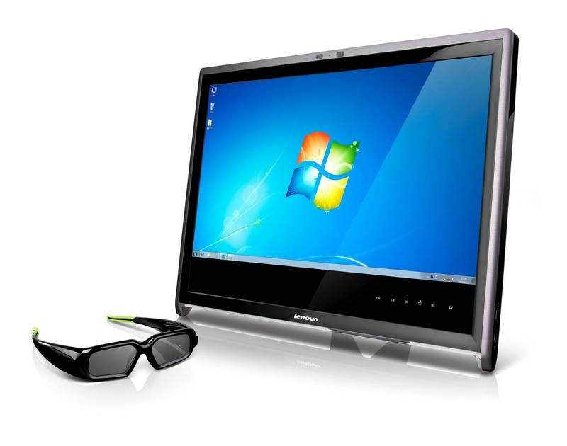 Monitor firmy Lenovo z obsug technologii 3D Vision 