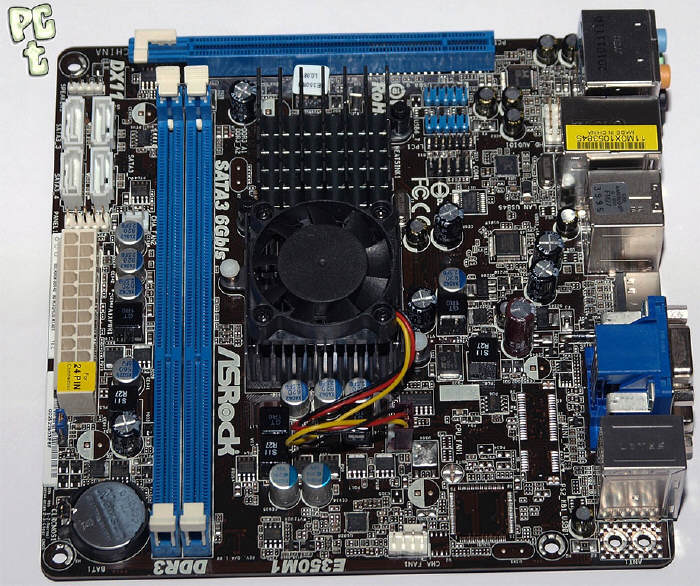 ASRock E350M1 mini-ITX na AMD Fusion