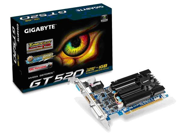 Gigabyte karty graficzne  GV-N520OC-1GI oraz GV-N520TC-1GI