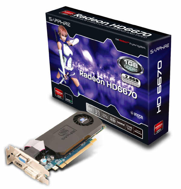 SAPPHIRE prezentuje  HD 6670 Low Profile 