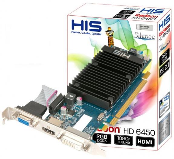 HIS Radeon HD 6450 2GB w wersji low-profile