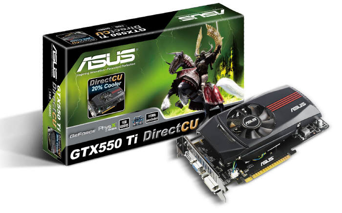ASUS GTX550 Ti DirectCU w wersji Ultimate i TOP