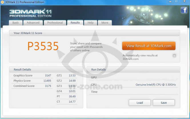 Radeon HD 7770 w benchmarku 3DMark 11