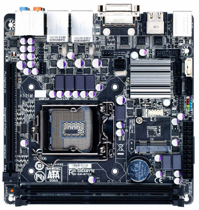 Gigabyte GA-B75N Mini-ITX dla procesorw LGA1155