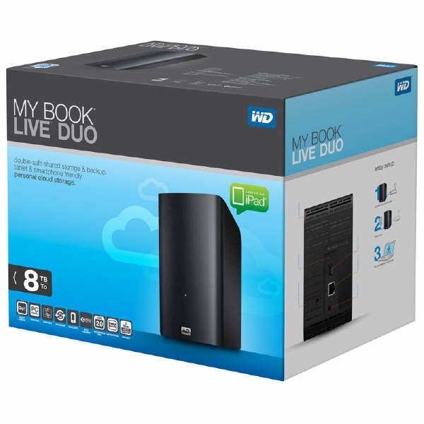 WD My Book Live Duo 8 TB ze zdalnym dostpem 