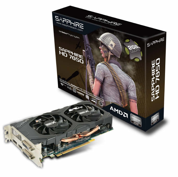 SAPPHIRE Radeon HD 7850 w trzech nowych odsonach