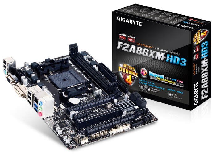 GIGABYTE F2A88XM-HD3 ze wsparciem dla procesorw FM2+