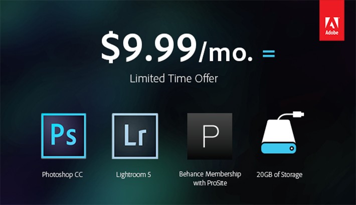 Promocja Adobe - uywaj Photoshop CC za jedynie 10$ miesicznie