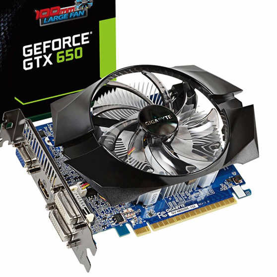 Gigabyte GeForce GTX 650 ze 100 mm wentylatorem