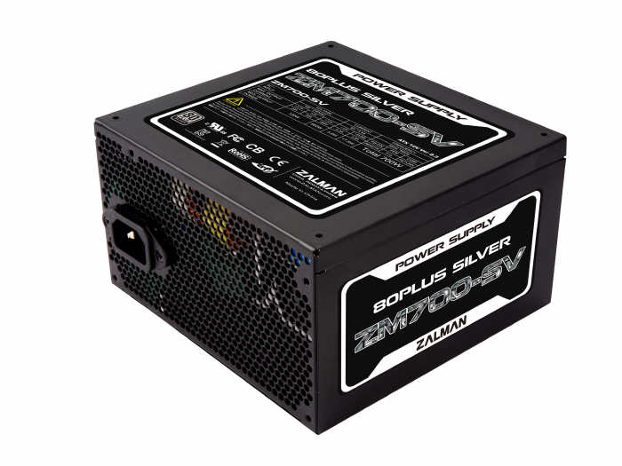 Zasilacz ZALMAN ZM700-SV z certyfikatem 80 PLUS Silver
