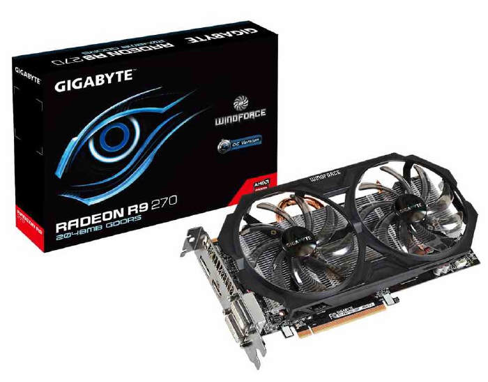 GIGABYTE Radeon R9270 OC z chodzeniem Windforce 2X
