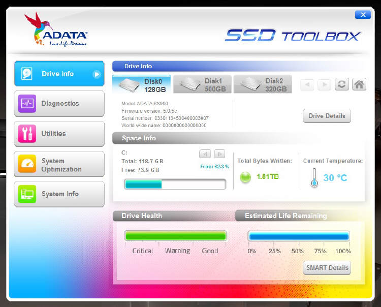 ADATA Technology prezentuje oprogramowanie SSD Toolbox 