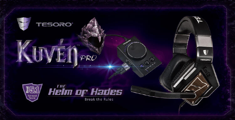 Tesoro Kυνέη.pro – headset dla graczy  z dwikiem 5.1