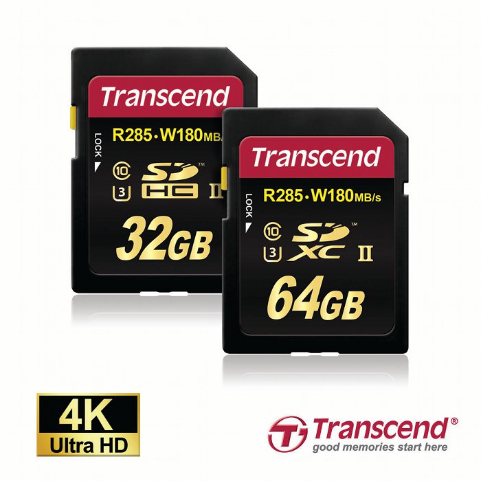 TRANSCEND: szybkie karty pamici do nagrywania w 4K 