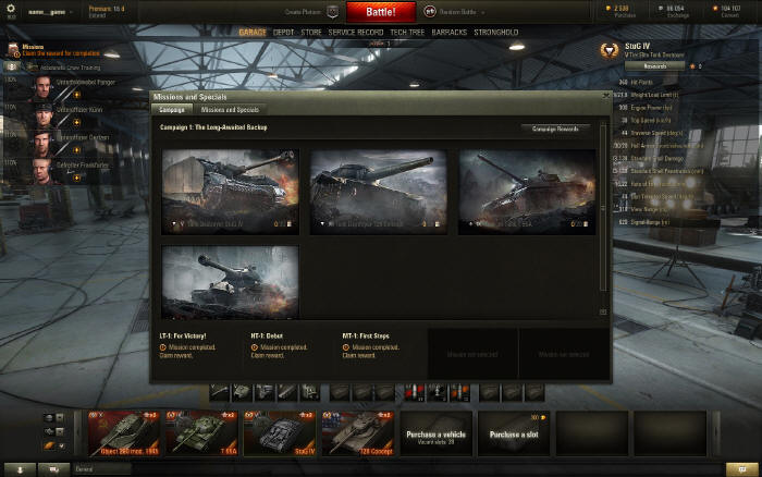 Misje osobiste w World of Tanks ju dostpne