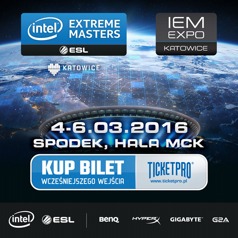 Rusza sprzeda biletw na fina Intel Extreme Masters 2016