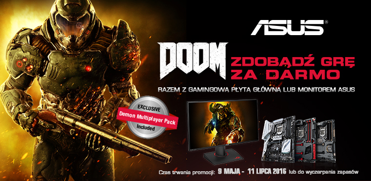 ASUS prezentuje zestawy promocyjne z grą DOOM