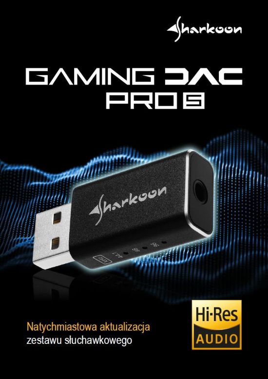 Sharkoon Gaming DAC Pro S – zewnętrzna karta muzyczna