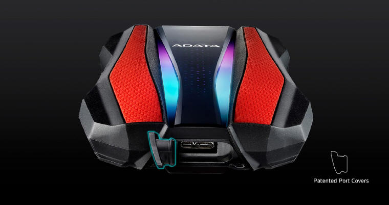 ADATA HD770G - zewnętrzny dysk z podświetleniem RGB