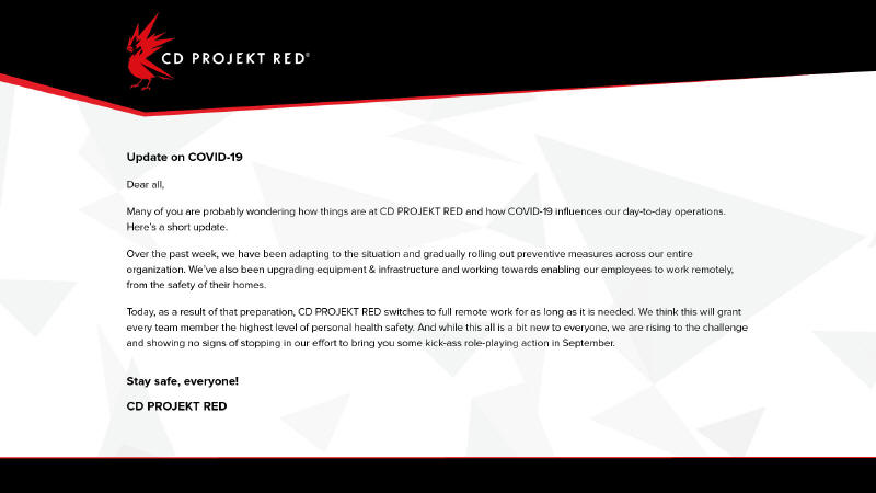 CD Projekt Red o Cyberpunk 2077 - nie powinno być opóźnienia