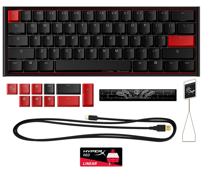 HyperX Ducky z przełącznikami HyperX Red