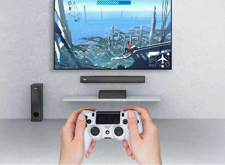 Creative Stage V2 - Soundbar z TV ARC,  Surround i Clear Dialog