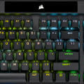 Obrazek CORSAIR -klawiatury TKL z optycznymi przecznikami klawiszy