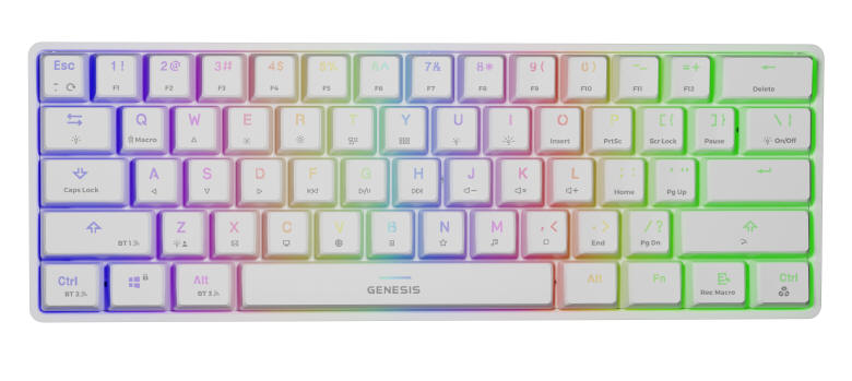 Genesis Thor 660 - bezprzewodowa klawiatura mechaniczna TKL