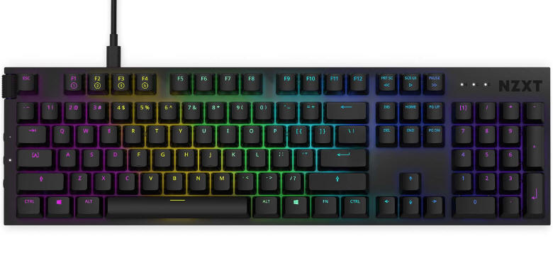 Klawiatura mechaniczna NZXT Function i mysz Lift