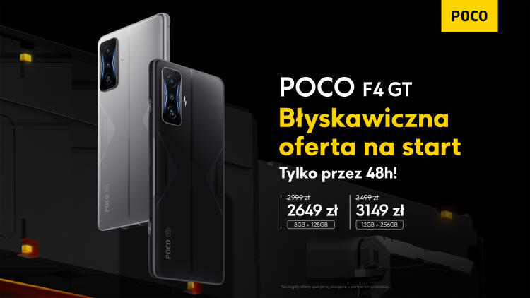 Rusza sprzeda gamingowego POCO F4 GT 