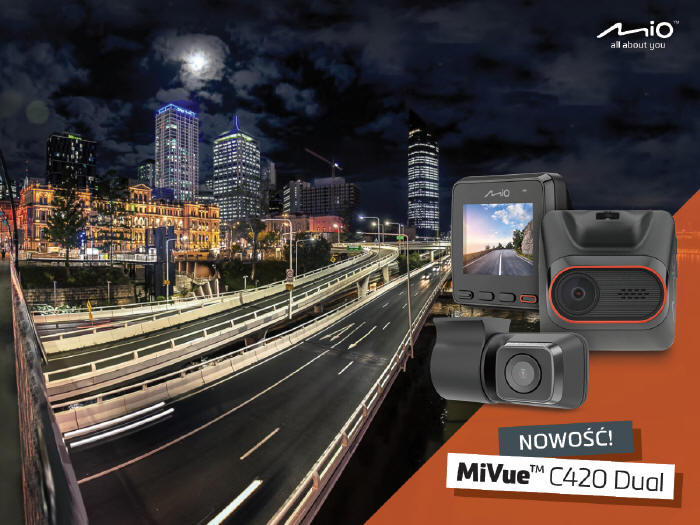 Mio MiVue C420Dual - nowy ’dual’ w przystpnej cenie