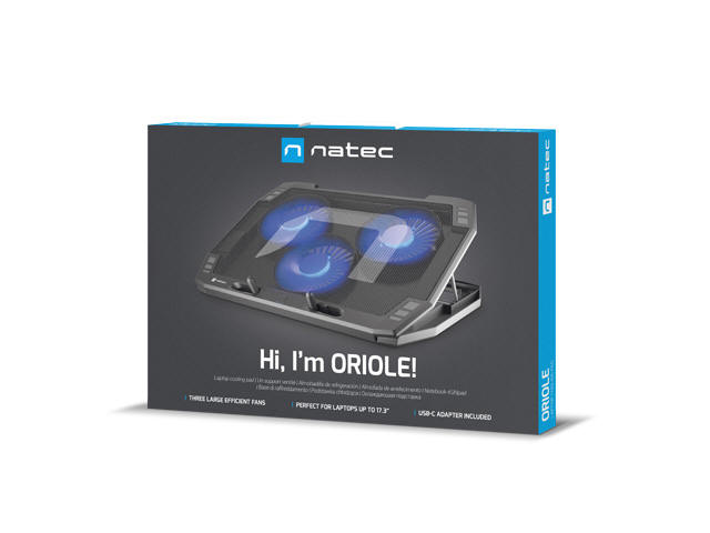 Natec Oriole - efektowna podstawka chodzca pod laptopa