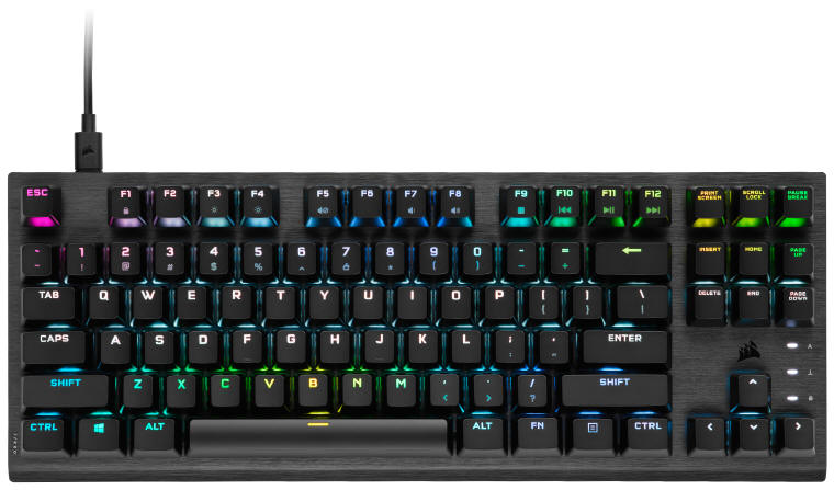 CORSAIR K60 PRO TKL z optycznymi przecznikami klawiszy