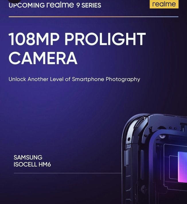 Nowy realme serii 9 z czujnikiem obrazu Samsung HM6