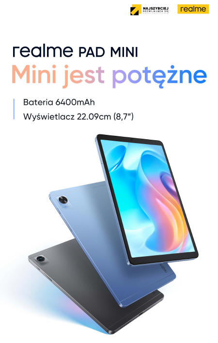 realme prezentuje swj najnowszy tablet - Pad mini 