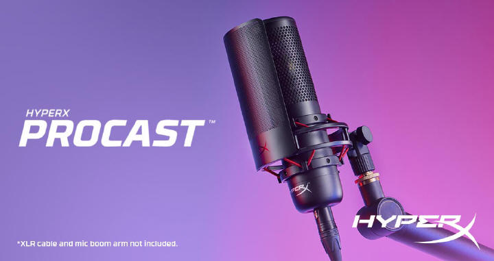 HyperX ProCast XLR -mikrofon z pozacanym kondensatorem
