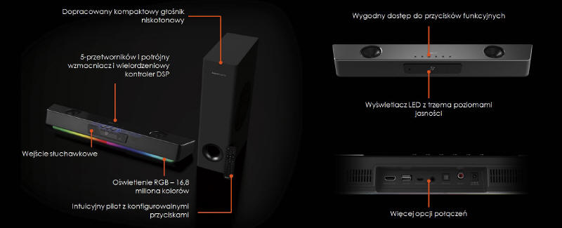 Creative Sound Blaster KATANA V2X - Soundbar z technologi Super X-FI