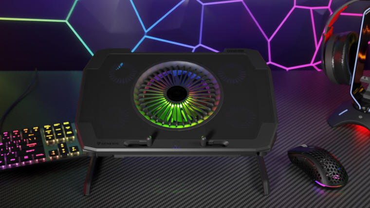 Genesis Oxid 850 RGB - chłodzenie laptopa...