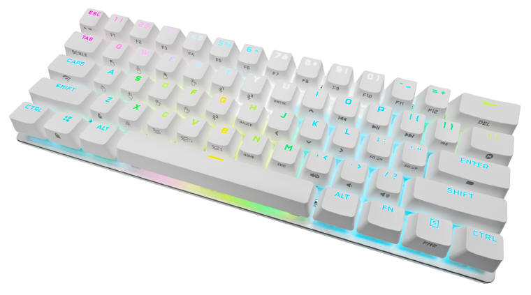 CORSAIR K60 PRO TKL z optycznymi przecznikami klawiszy