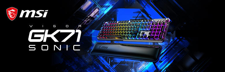 MSI VIGOR GK71 z przecznikami SONIC BLUE