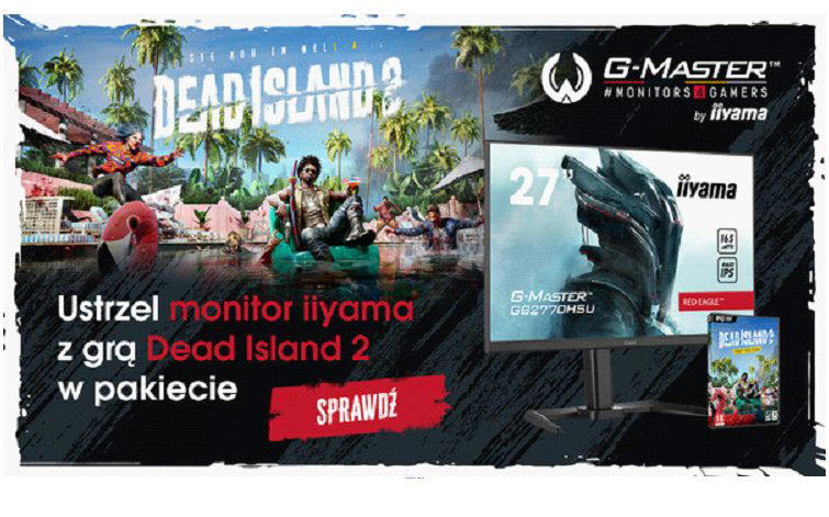Ustrzel monitor iiyama z grą Dead Island 2
