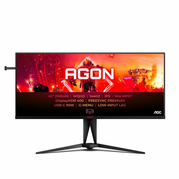 Płaski 40-calowy monitor 21:9 z odświeżaniem 144 Hz Agon by AOC