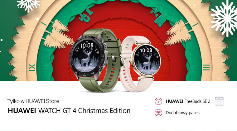 HUAWEI Watch GT 4 w promocji i w dwóch świątecznych wersjach