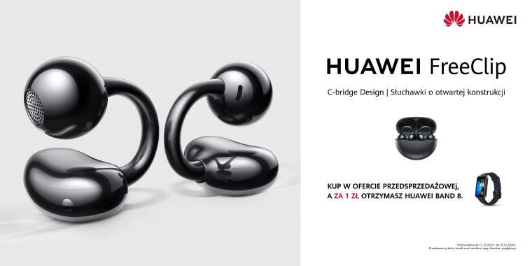 Polski debiut suchawek HUAWEI FreeClip